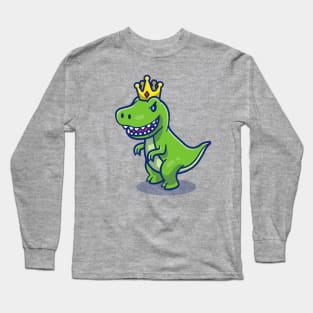 Cute Dino King Long Sleeve T-Shirt